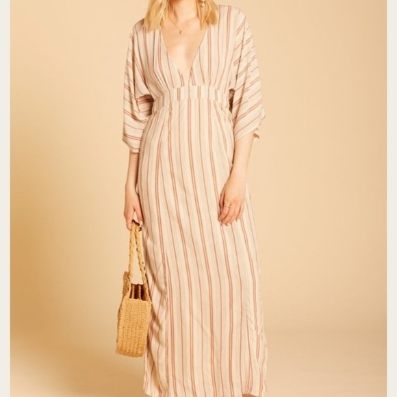 EUC AMUSE SOCIETY STRIPED DRESS - Picture 1 of 7